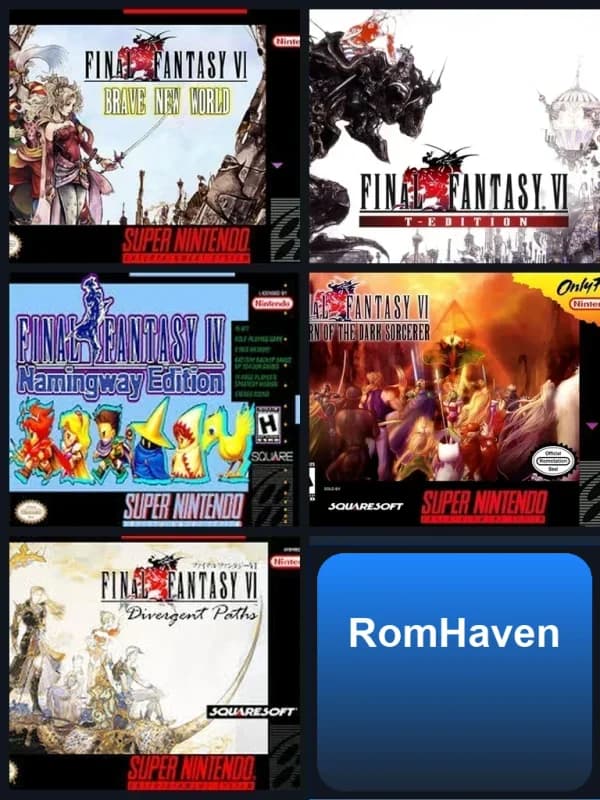 Capa de Final Fantasy Romhacks