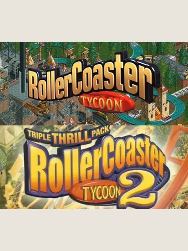 Capa de RollerCoaster Tycoon 1 & 2